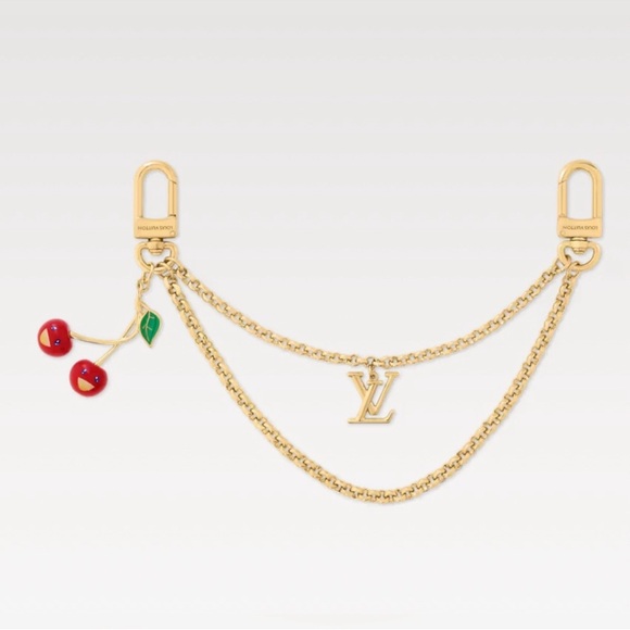 New - Full Set. TM x LV Cerise Bag charm - Picture 1 of 6